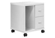 Load image into Gallery viewer, White Side Cabinet with 2 Drawers
