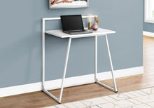 Load image into Gallery viewer, 30&quot; White Desk with Slim Metal Frame

