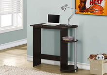 Load image into Gallery viewer, 32" Desk in Cappuccino with Side Shelving