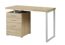 Load image into Gallery viewer, 47" Wood Veneer Reversible Desk in Natural Finish