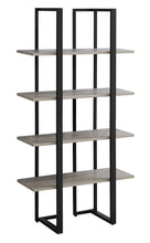 Load image into Gallery viewer, Geometric Bookcase in Dark Taupe & Black