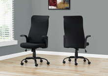 Load image into Gallery viewer, Black Leatherette Office Chair