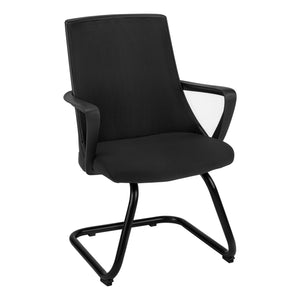 Black Sliding Pair of Office Chairs