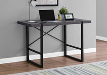 Load image into Gallery viewer, Wagon Desk in Gray Woodgrain & Black