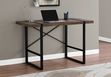 Load image into Gallery viewer, Wagon Desk in Dark Reclaimed Wood & Black