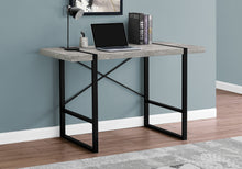 Load image into Gallery viewer, Wagon Desk in Gray Reclaimed Wood & Black