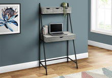Load image into Gallery viewer, Small Desk with Hutch and Storage Drawers in Gray
