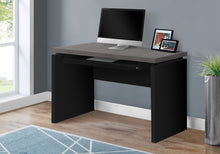 Load image into Gallery viewer, Gray & Black 47" Desk with Keyboard Tray