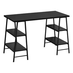 48" Twin Ladder Desk in Black