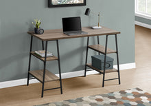 Load image into Gallery viewer, 48" Twin Ladder Desk in Dark Taupe & Black