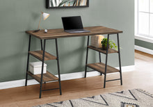 Load image into Gallery viewer, 48" Twin Ladder Desk in Reclaimed Brown Wood & Black