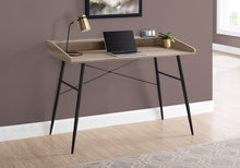 Load image into Gallery viewer, 48" Modern Pocket Desk in Dark Taupe & Black