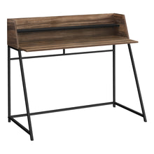 Load image into Gallery viewer, 48&quot; Desk with High Sides &amp; Shelf in Reclaimed Brown Wood
