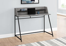 Load image into Gallery viewer, 48" Desk with High Sides & Shelf in Gray Woodgrain