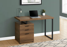 Load image into Gallery viewer, Walnut 48" Reversible Desk with File