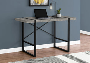 Concrete & Black X-Frame 48" Barn Desk