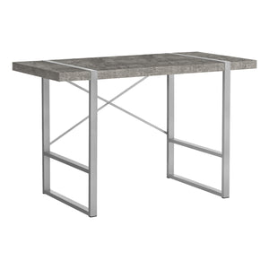 Concrete & Silver X-Frame 48" Barn Desk