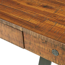 Load image into Gallery viewer, 54" Modern Acacia Veneer Desk with Storage Drawer