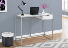 Load image into Gallery viewer, Modern White 42" Office Desk in Minimalist Style