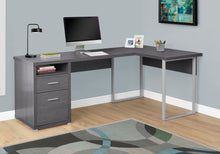 Load image into Gallery viewer, 79" L-Shaped Grey Corner Office Desk w/ Flexible Position