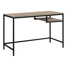Load image into Gallery viewer, 48" Computer Desk in Taupe & Black