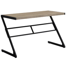 Load image into Gallery viewer, Sophisticated Taupe & Black 48" Office Desk w/ Z-Design