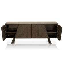 Load image into Gallery viewer, 79" Sophisticated Oak Storage Credenza