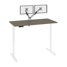 Load image into Gallery viewer, Dainty 48&quot; Walnut Gray Adjustable Desk
