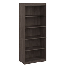 Load image into Gallery viewer, 30&quot; Modern Gray Maple 5 Shelf Bookcase
