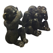 Load image into Gallery viewer, See No Evil Chimps Statue w/ Realistic Detail
