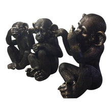 Load image into Gallery viewer, See No Evil Chimps Statue w/ Realistic Detail