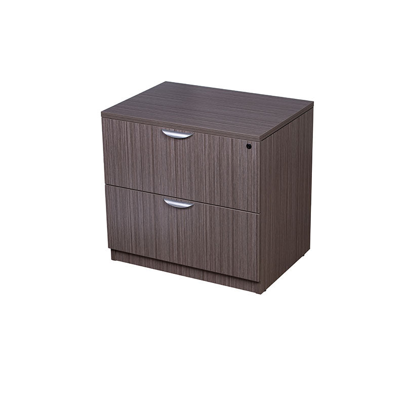 Driftwood Locking Two-Drawer Lateral Filing Cabinet