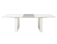 Load image into Gallery viewer, Modern White Lacquer Conference Table with Gray Lacquer Central Extension
