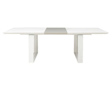 Load image into Gallery viewer, Modern White Lacquer Conference Table with Gray Lacquer Central Extension