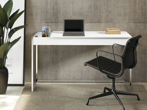 Flip-Top White Modern Desk