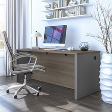 Load image into Gallery viewer, Bark Gray and Slate 71" Executive Desk