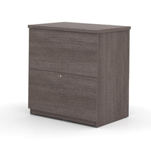 Load image into Gallery viewer, Modern Premium U-shaped Desk with Hutch in Bark Gray