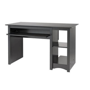 48" Contemporary Black Desk with Keyboard Tray