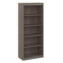 Load image into Gallery viewer, 30" Sturdy 5 Shelf Bookcase in Silver Maple