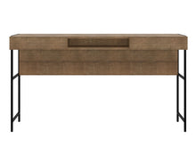 Load image into Gallery viewer, 55" Executive Industrial-Style Desk in Walnut & Black Metal