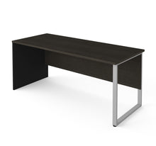 Load image into Gallery viewer, Minimalistic Executive 71" Desk in Deep Gray and Black