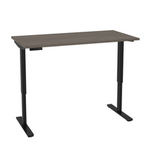 Load image into Gallery viewer, 60" Desk with Electric Height Adjustment in Bark Gray