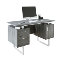 Load image into Gallery viewer, 51" Compact Floating Desk in Gray Woodgrain