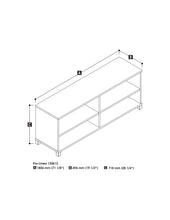 Load image into Gallery viewer, 72" Elegant Bark Gray Credenza with Copious Storage