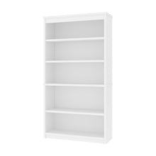 Load image into Gallery viewer, Striking 36&quot; White Bookcase
