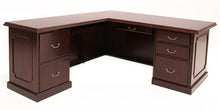 Load image into Gallery viewer, Premium L-shaped Mahogany Veneer Office Desk
