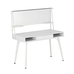 47" Whiteboard Desk in White