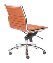 Load image into Gallery viewer, Classic Armless Cognac Swivel Office Chair
