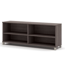 Load image into Gallery viewer, 72" Elegant Bark Gray Credenza with Copious Storage