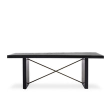 Load image into Gallery viewer, Classic Ebony 80&quot; Acacia Conference Table with Steel Legs
